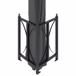 vidaXL Gazebo with Sidewalls & Double Roof Tent Multi Colours 3x3 m/3x4 m - anthracite, 3 x 4 m