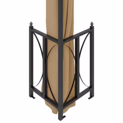 vidaXL Gazebo with Sidewalls & Double Roof Tent Multi Colours 3x3 m/3x4 m - taupe, 3 x 4 m