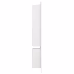 vidaXL Shower Niche with 2 Compartments High Gloss White Home Shampoo Shelf