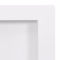 vidaXL Shower Niche with 3 Compartments High Gloss White Bathroom Shampoo Shelf - Additional view 4