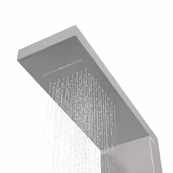 vidaXL Shower Panel System Stainless Steel Square Multi Colours 114/130 cm - silver, 15 x 47 x 114 cm - Additional view 4
