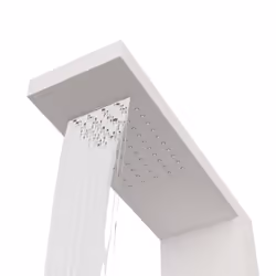 vidaXL Shower Panel System Stainless Steel Square Multi Colours 114/130 cm - white, 15 x 47 x 114 cm - Additional view 4