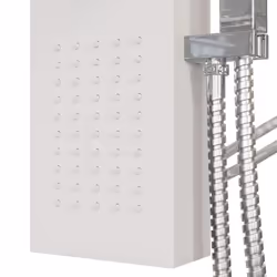 vidaXL Shower Panel System Stainless Steel Square Multi Colours 114/130 cm - white, 15 x 47 x 114 cm - Additional view 6