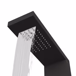 vidaXL Shower Panel System Stainless Steel Square Multi Colours 114/130 cm - black, 15 x 47 x 114 cm - Additional view 5
