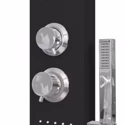 vidaXL Shower Panel System Stainless Steel Square Multi Colours 114/130 cm - black, 15 x 47 x 114 cm - Additional view 6