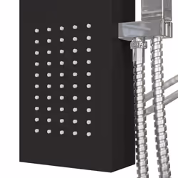 vidaXL Shower Panel System Stainless Steel Square Multi Colours 114/130 cm - black, 15 x 47 x 114 cm - Additional view 7