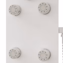 vidaXL Shower Panel Unit Glass Home Rain Mixer Shower Bath Jet Black/White - white - Additional view 6