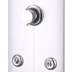 vidaXL Shower Panel Unit Silver Rain Mixer Shower Tower Faucet Set Bath Jet - Additional view 7