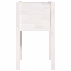 vidaXL 1/2x Solid Pinewood Garden Planter Flower Box Planter Pot Brown/White - white, 2 - Additional view 4