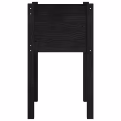 vidaXL 1/2x Solid Pinewood Garden Planter Flower Box Planter Pot Brown/White - black, 2 - Additional view 6