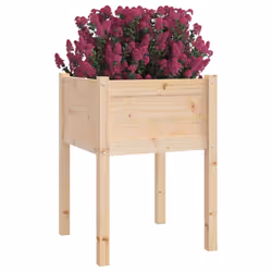 vidaXL 1/2x Solid Pinewood Garden Planter Flower Box Planter Pot Multi Colours - brown, 2 - Additional view 4