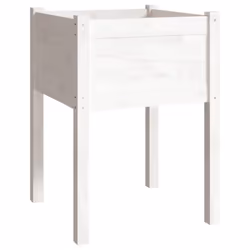 vidaXL 1/2x Solid Pinewood Garden Planter Flower Box Planter Pot Multi Colours - white, 1 - Additional view 3