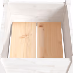 vidaXL 1/2x Solid Pinewood Garden Planter Flower Box Planter Pot Multi Colours - white, 1 - Additional view 6