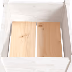 vidaXL 1/2x Solid Pinewood Garden Planter Flower Box Planter Pot Multi Colours - white, 2 - Additional view 6