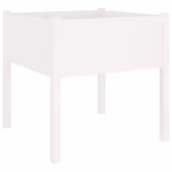 vidaXL 1/2x Solid Pinewood Garden Planter Patio Flower Box Pot Multi Colours - white, 1 - Additional view 7