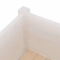 vidaXL 1/2x Solid Pinewood Garden Planter Patio Flower Box Pot Multi Colours - white, 2 - Additional view 6