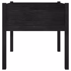 vidaXL 1/2x Solid Pinewood Garden Planter Patio Flower Box Pot Multi Colours - black, 2 - Additional view 3
