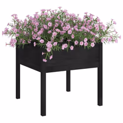 vidaXL 1/2x Solid Pinewood Garden Planter Patio Flower Box Pot Multi Colours - black, 2 - Additional view 5