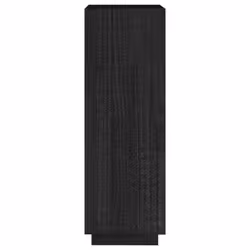 vidaXL Solid Pinewood Book Cabinet/Room Divider Multi Colours Multi Sizes - black, 40 x 35 x 103 cm - Additional view 6