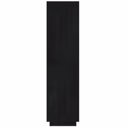 vidaXL Solid Pinewood Book Cabinet/Room Divider Multi Colours Multi Sizes - black, 40 x 35 x 135 cm - Additional view 6