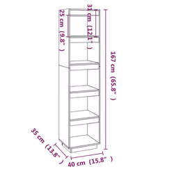 VidaXL 810857 living room bookcase - Additional view 8