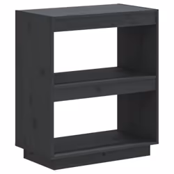 vidaXL Solid Pinewood Book Cabinet/Room Divider Multi Colours Multi Sizes - grey, 60 x 35 x 71 cm - Additional view 2