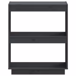 vidaXL Solid Pinewood Book Cabinet/Room Divider Multi Colours Multi Sizes - grey, 60 x 35 x 71 cm - Additional view 5
