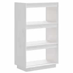 vidaXL Solid Pinewood Book Cabinet/Room Divider Multi Colours Multi Sizes - white, 60 x 35 x 103 cm - Additional view 2