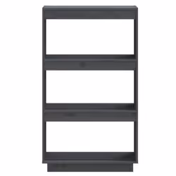 vidaXL Solid Pinewood Book Cabinet/Room Divider Multi Colours Multi Sizes - grey, 60 x 35 x 103 cm - Additional view 5