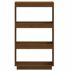vidaXL Solid Pinewood Book Cabinet/Room Divider Multi Colours Multi Sizes - honey brown, 60 x 35 x 103 cm - Additional view 5