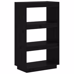 VidaXL 810868, Black, Wood, Wood, Pinewood, 600 mm, 350 mm