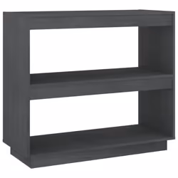vidaXL Solid Pinewood Book Cabinet/Room Divider Multi Colours Multi Sizes - grey, 80 x 35 x 71 cm - Additional view 2