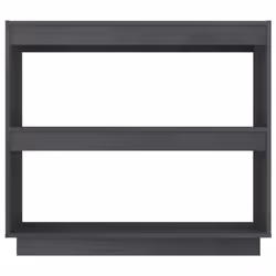 vidaXL Solid Pinewood Book Cabinet/Room Divider Multi Colours Multi Sizes - grey, 80 x 35 x 71 cm - Additional view 5