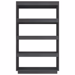 vidaXL Solid Pinewood Book Cabinet/Room Divider Multi Colours Multi Sizes - grey, 80 x 35 x 135 cm - Additional view 5