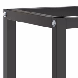 vidaXL Work Bench Frame Matte Black and Matte Red Metal Table Bracket Base - Additional view 5
