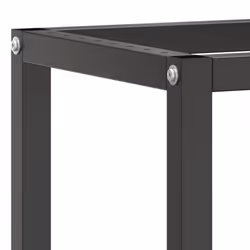 vidaXL Work Bench Frame Matte Black and Matte Red Metal Table Bracket Base - Additional view 5
