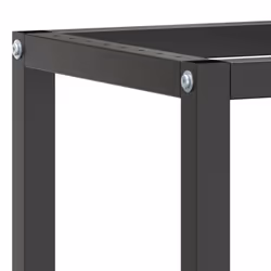 vidaXL Work Bench Frame Matte Black and Matte Red Metal Table Bracket Base - Additional view 5