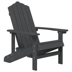 VidaXL 318638 outdoor chair Terrace Padded seat High-Density Polyethylene (HDPE), Steel Anthracite