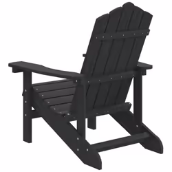 VidaXL 318638 outdoor chair Terrace Padded seat High-Density Polyethylene (HDPE), Steel Anthracite - Additional view 5