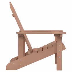 VidaXL 318639 outdoor chair Terrace Padded seat High-Density Polyethylene (HDPE), Steel Brown - Additional view 4