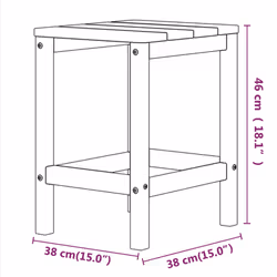 VidaXL 318642 outdoor table Anthracite - Additional view 7