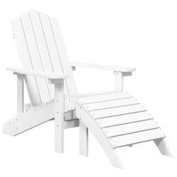 VidaXL 318645 outdoor chair Terrace Padded seat High-Density Polyethylene (HDPE), Steel White