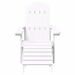 VidaXL 318645 outdoor chair Terrace Padded seat High-Density Polyethylene (HDPE), Steel White