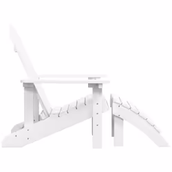 VidaXL 318645 outdoor chair Terrace Padded seat High-Density Polyethylene (HDPE), Steel White - Additional view 4