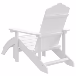 VidaXL 318645 outdoor chair Terrace Padded seat High-Density Polyethylene (HDPE), Steel White - Additional view 5