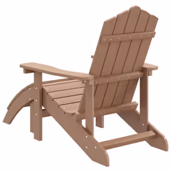 VidaXL 318647 outdoor chair Terrace Padded seat High-Density Polyethylene (HDPE), Steel Brown - Additional view 5