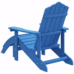 VidaXL 318648 outdoor chair Terrace Padded seat High-Density Polyethylene (HDPE), Steel Aqua colour, Blue - Additional view 5