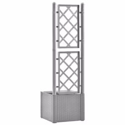 vidaXL Garden Raised Bed with Trellis & Self Planter Multi Colours 100/43 cm - 43 x 43 x 142 cm - Additional view 4