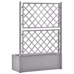 vidaXL Garden Raised Bed with Trellis & Self Planter Multi Colours 100/43 cm - 100 x 43 x 142 cm - Additional view 4