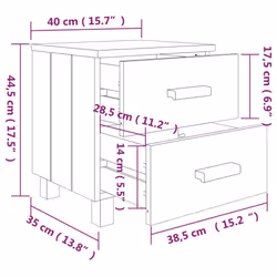 VidaXL 340407 nightstand/bedside table - Additional view 7